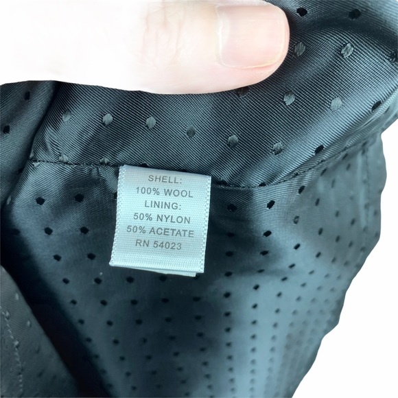 BANANA REPUBLIC Wool Pencil Skirt Black Classic Preppy Academia Size 4 - Picture 7 of 7